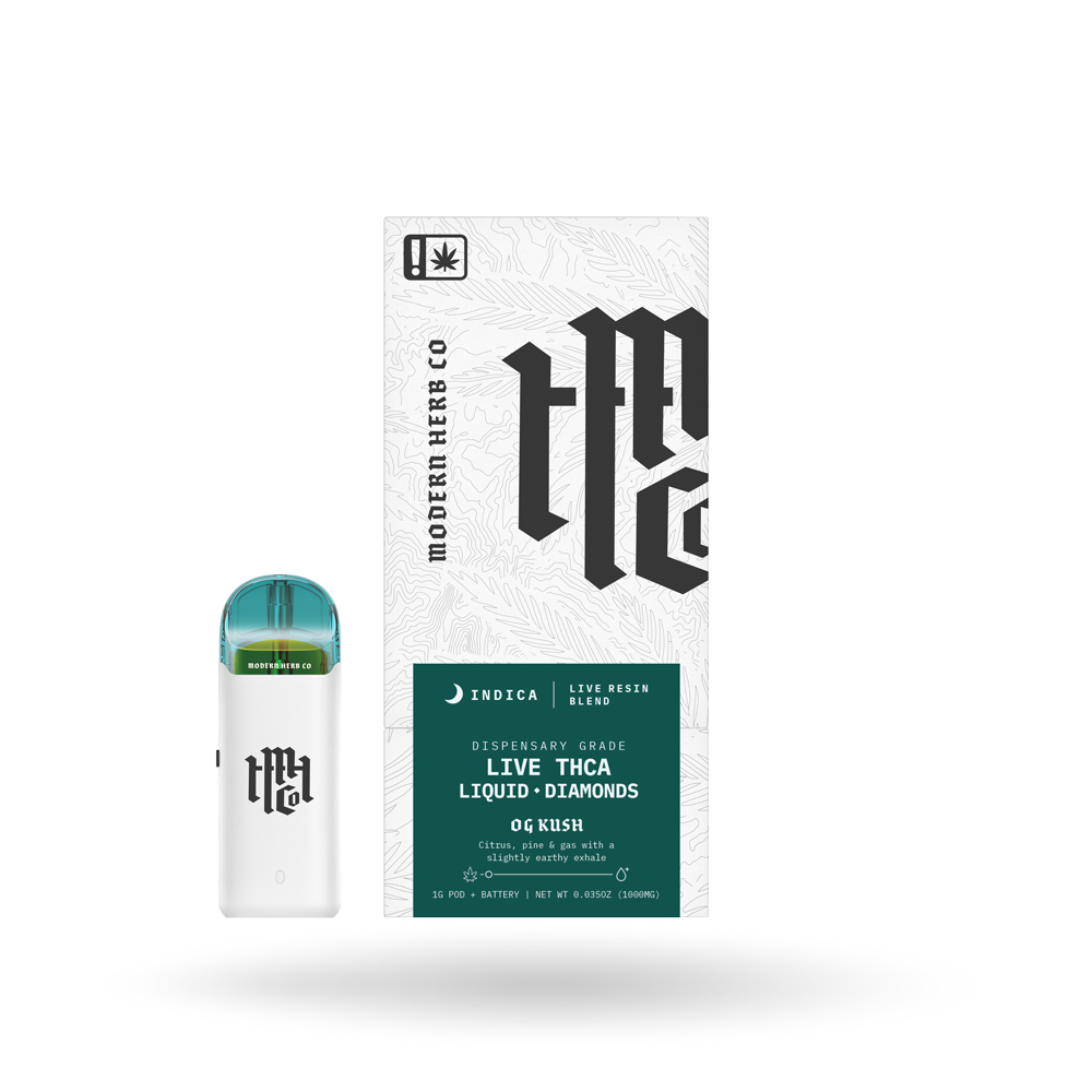 THCa Pod Kit Live Resin Liquid Diamonds: OG Kush (Indica) - 1g