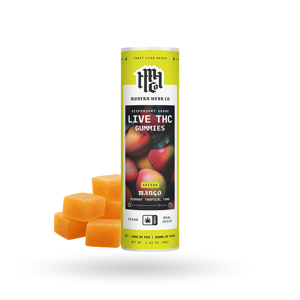 The Hemp Collect Live Resin D9 THC Gummies: Mango (Sativa), 5ct