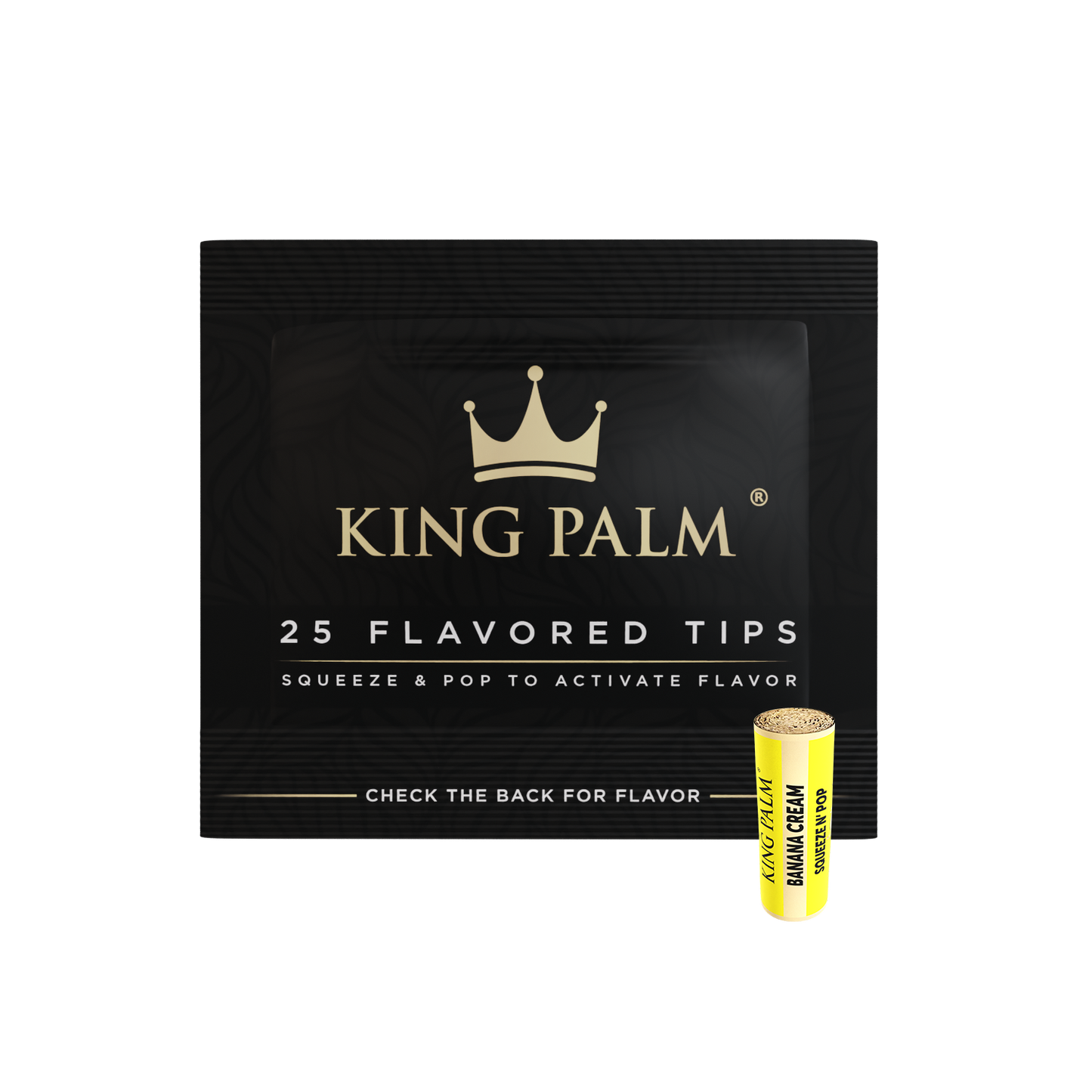 King Palm 25 Flavored Filters – Banana Cream (10mm)