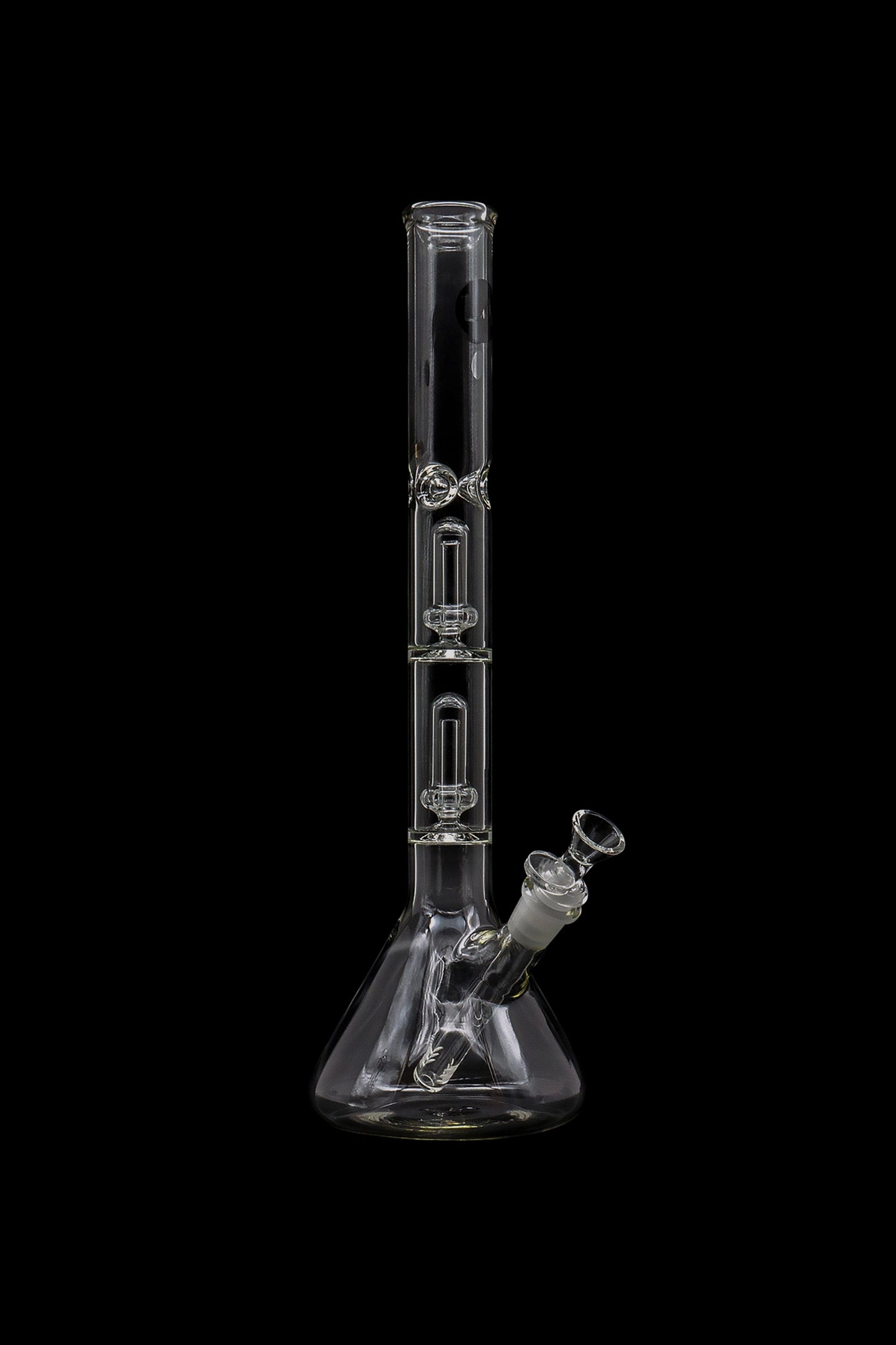 LA Pipes Single or Double Showerhead Perc Beaker Bong