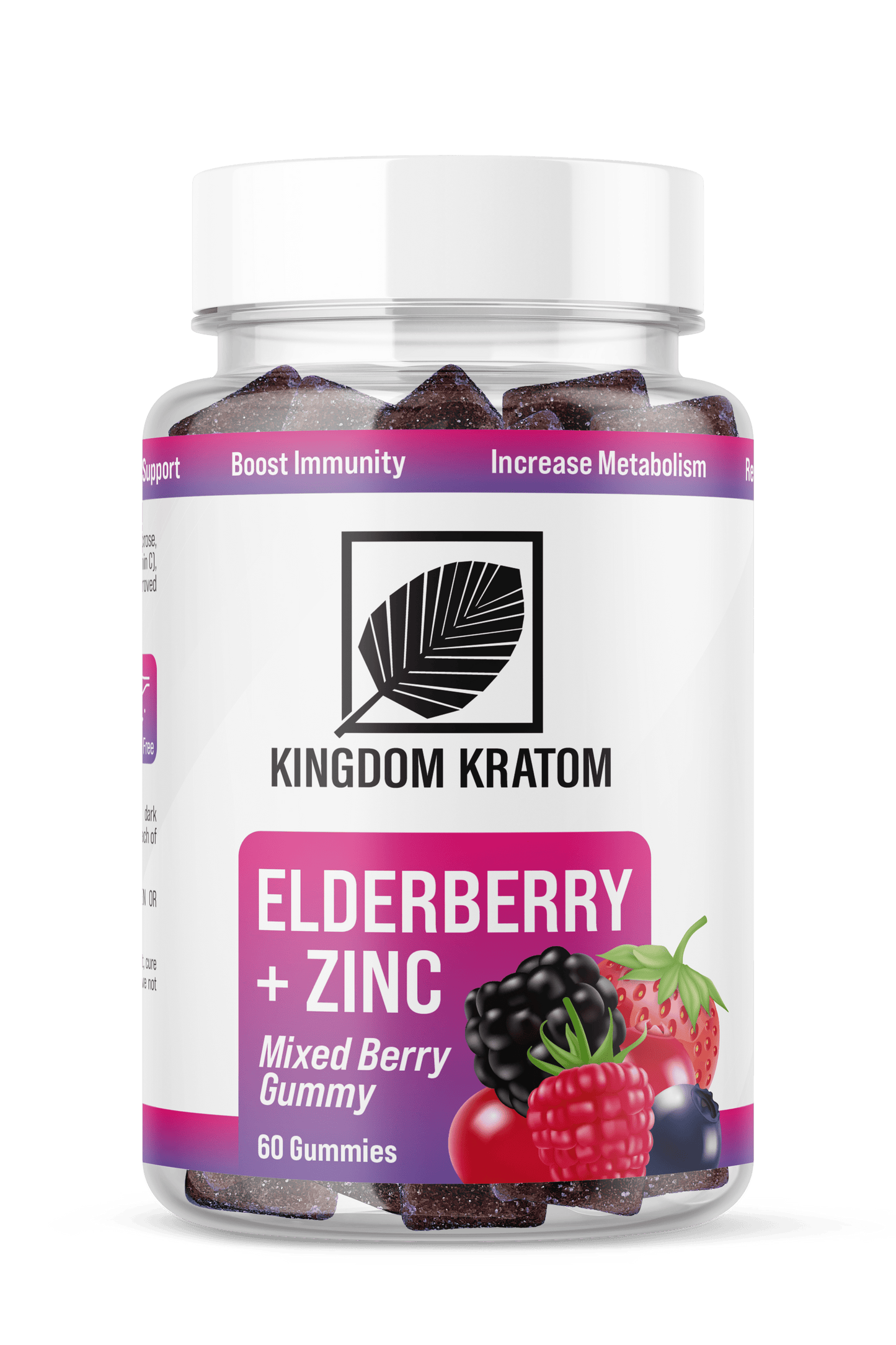 Kingdom Kratom Zinc & Elderberry Gummies