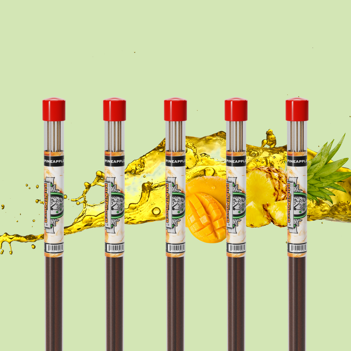Mango Pineapple Green Long Incense Sticks