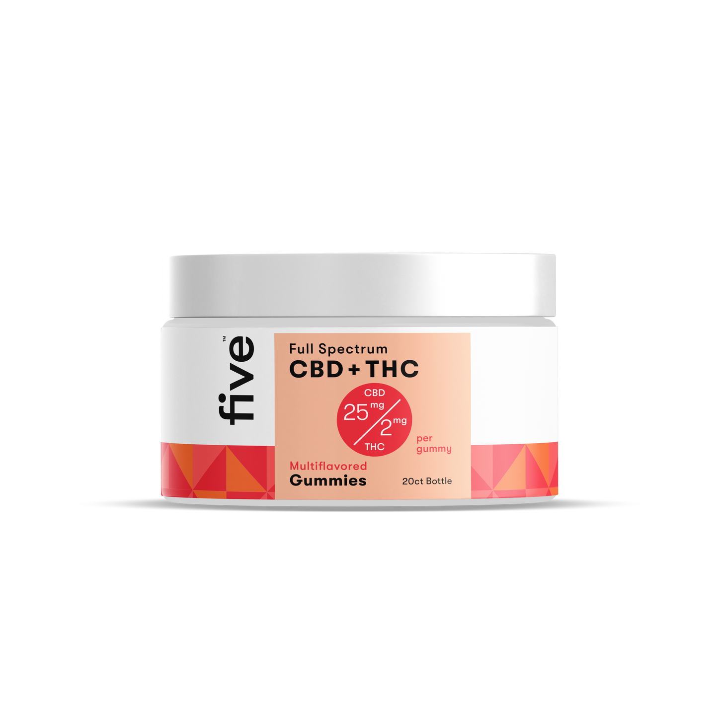 Five CBD Full Spectrum CBD+THC Gummies (20 ct) - Promo