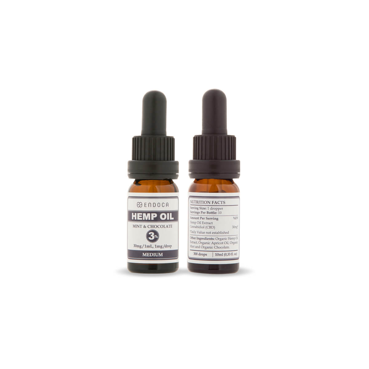 Endoca DE SCHOKOLADE MINZE CBD ÖL (THC FREI) 30MG CBD/ML