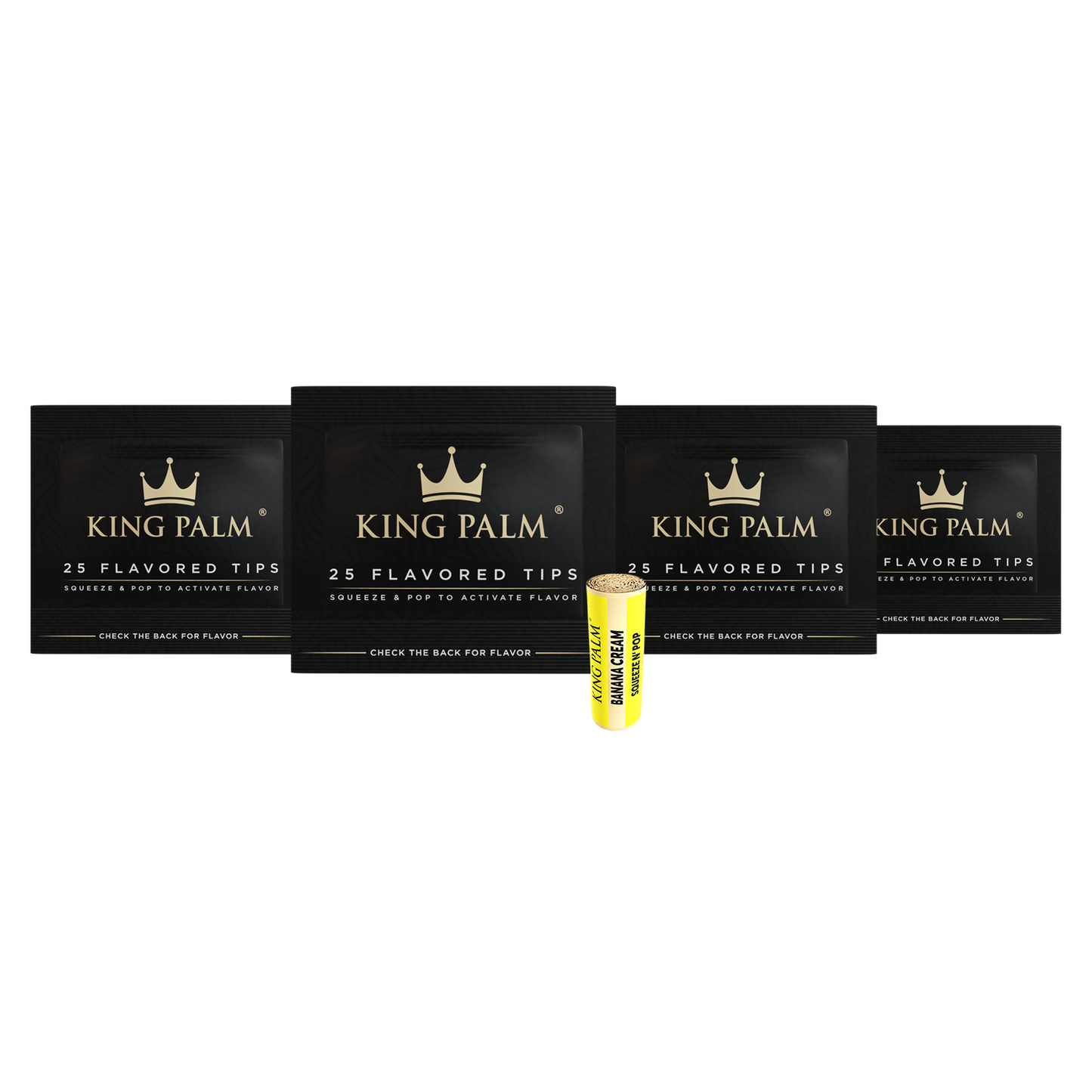 King Palm 100 Flavored Filters – Banana Cream (10mm)