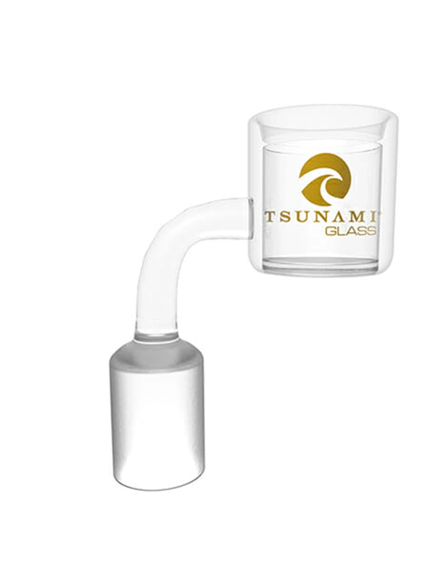 Tsunami Clear Thermal Quartz Banger with Carb Cap 18MM Female Best Sales Price - Bongs