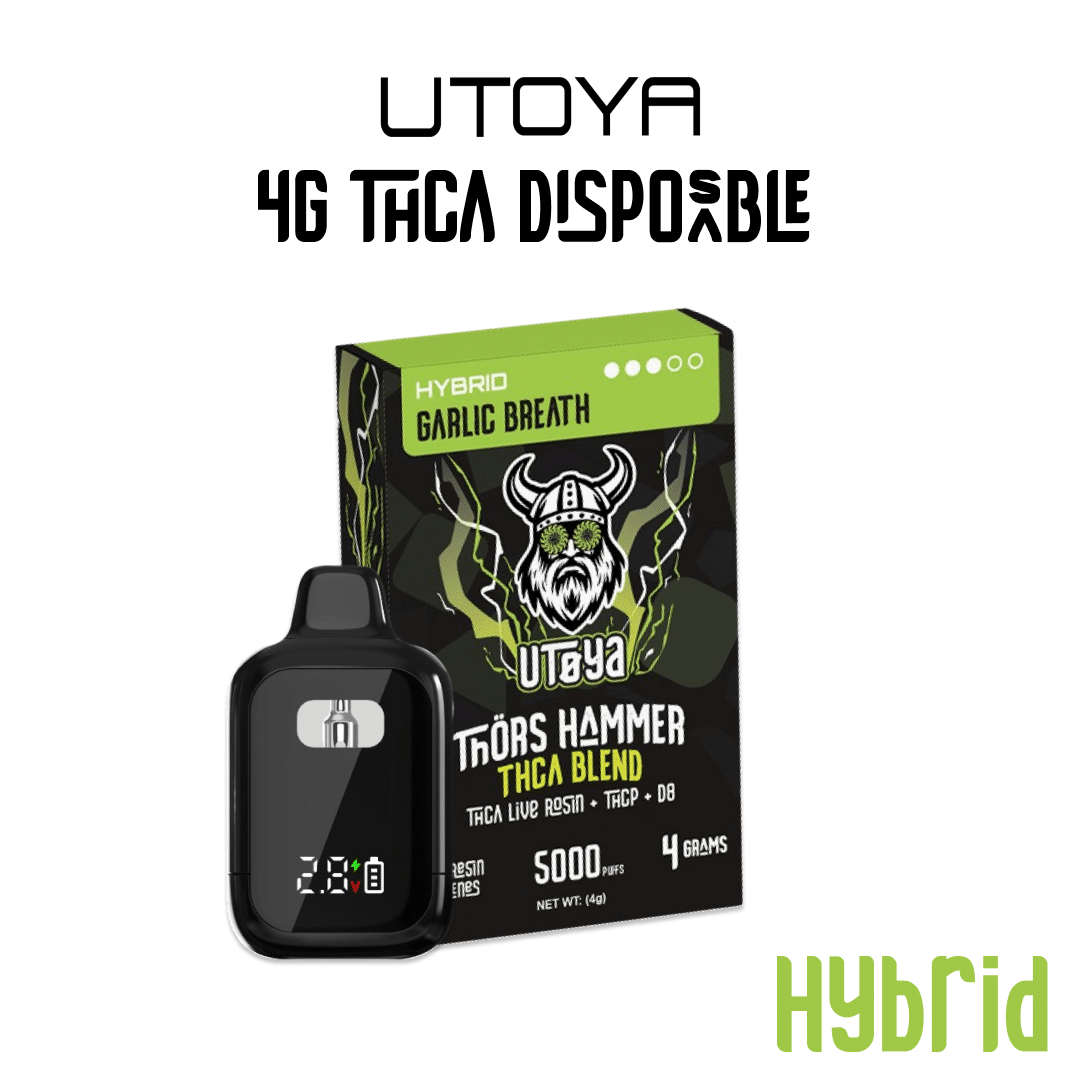 Utoya Thor’s Hammer 4G THCA Disposable Vape