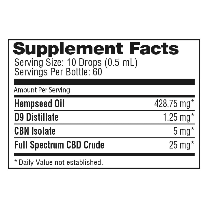 Nuleaf Naturals Sleep THC Oil