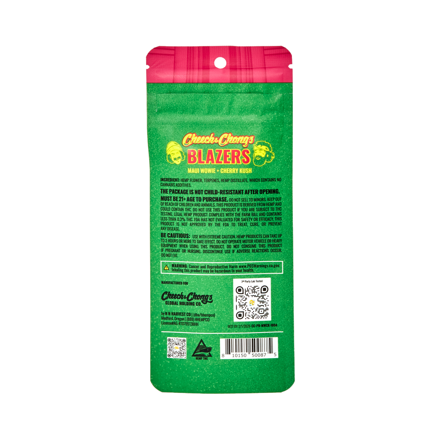 Cheech and Chongs Blazers – Maui Wowie+Cherry Kush – Preroll — Direct From Cheech & Chong