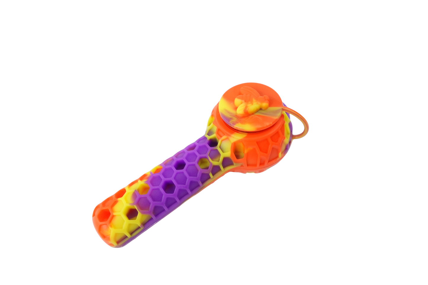 Cloud 8 Silicone 2 in 1 Honey Bee Hand Pipe & Vapor Straw