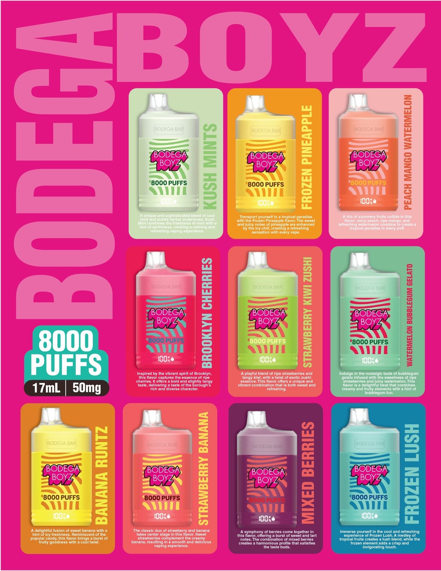 Bodega Boyz - Bodega Bar 8000 Best Sales Price - Disposables