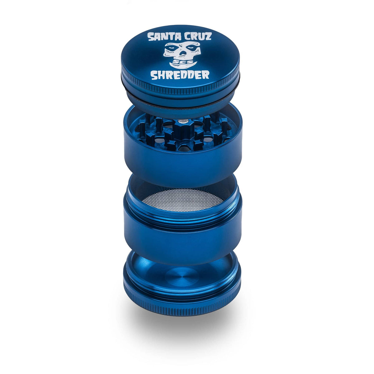 Santa Cruz Shredder Aluminum 4 Piece Medium "Skull" Grinders Best Sales Price - Grinders