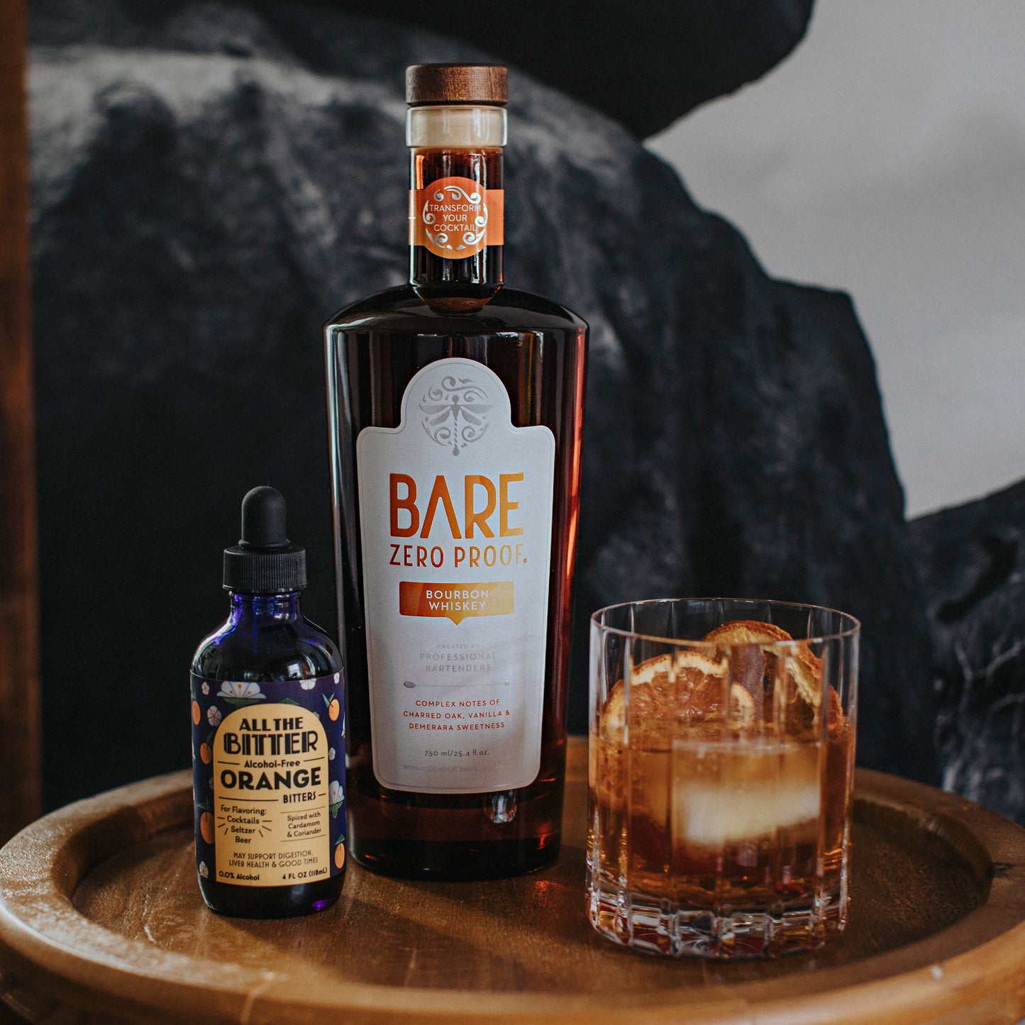 BARE ZERO PROOF Bourbon Whiskey