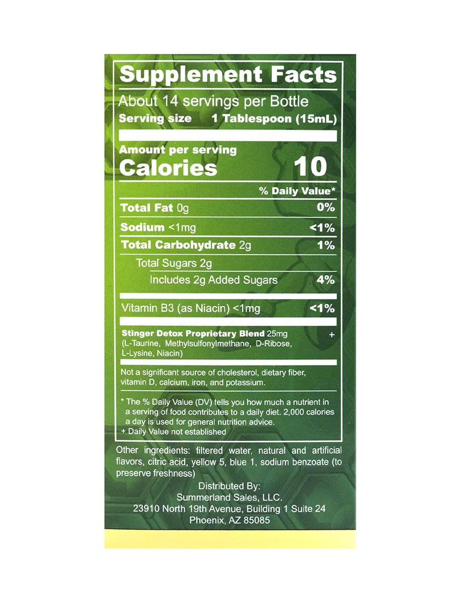Lime Stinger Detox 7-Day Permanent Drink 8 FL OZ