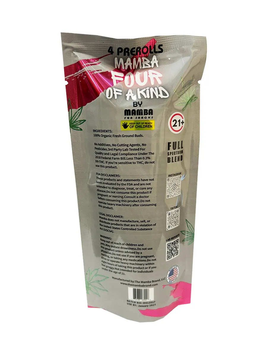 Sky Walker OG Mamba Madness Full Spectrum Blend Pre-Roll 4ct 8G