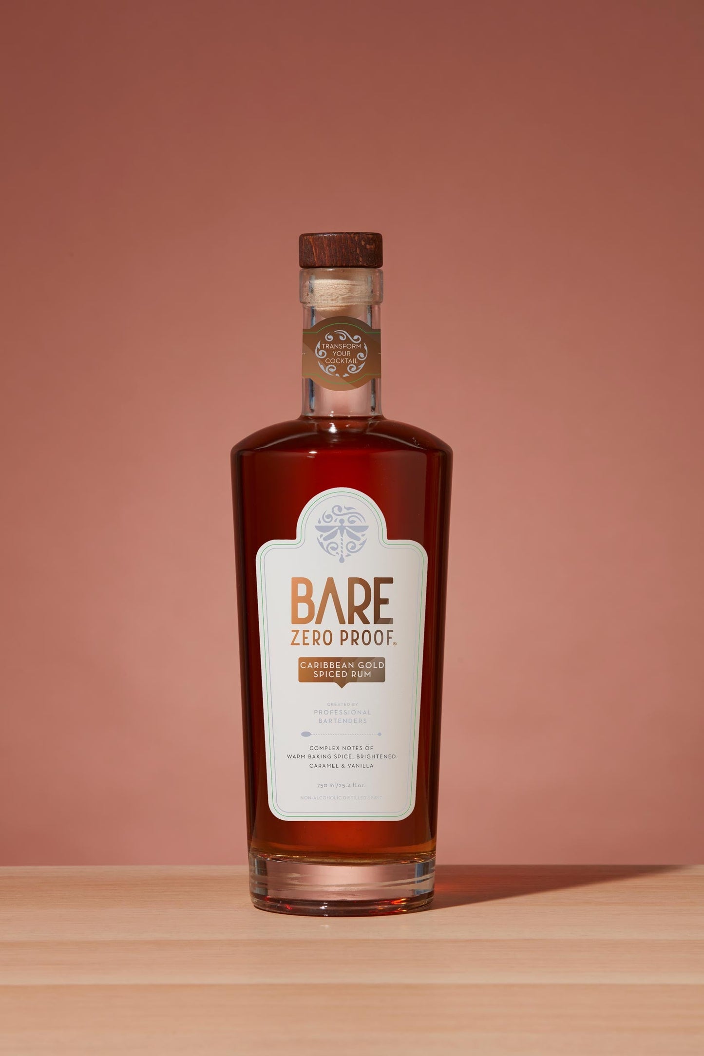 BARE ZERO PROOF Caribbean Gold Spiced Rum