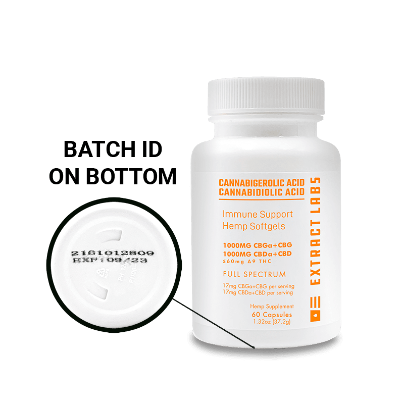 Extract Labs CBGa CBDa Capsules | Immune Support
