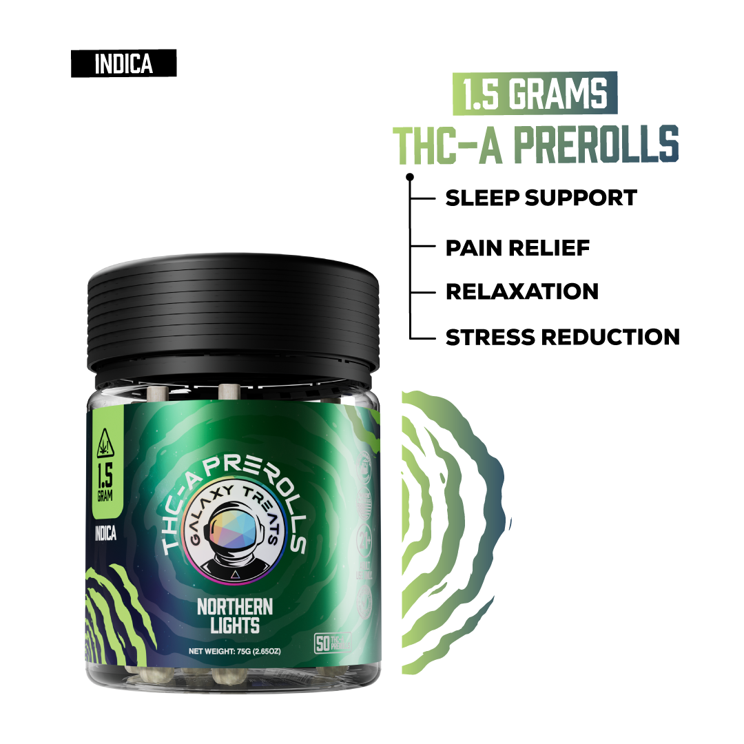 Galaxy Treats Northern Lights - 50ct THCA Preroll Jar