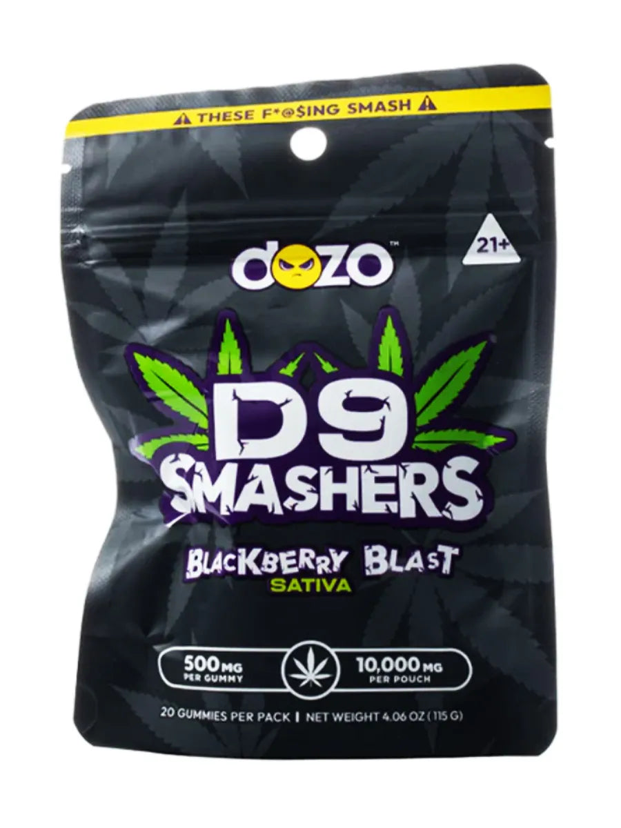 Blackberry Blast Dozo Delta 9 Smasher Gummies 20ct 10000MG