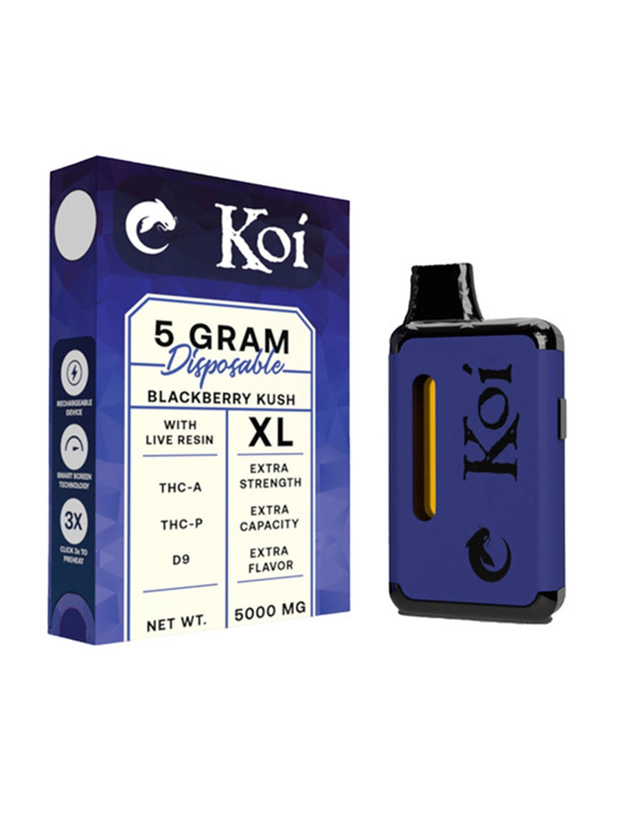 Blackberry Kush Koi THCA + THCP + D9 Disposable 5G Best Sales Price - Vape Pens