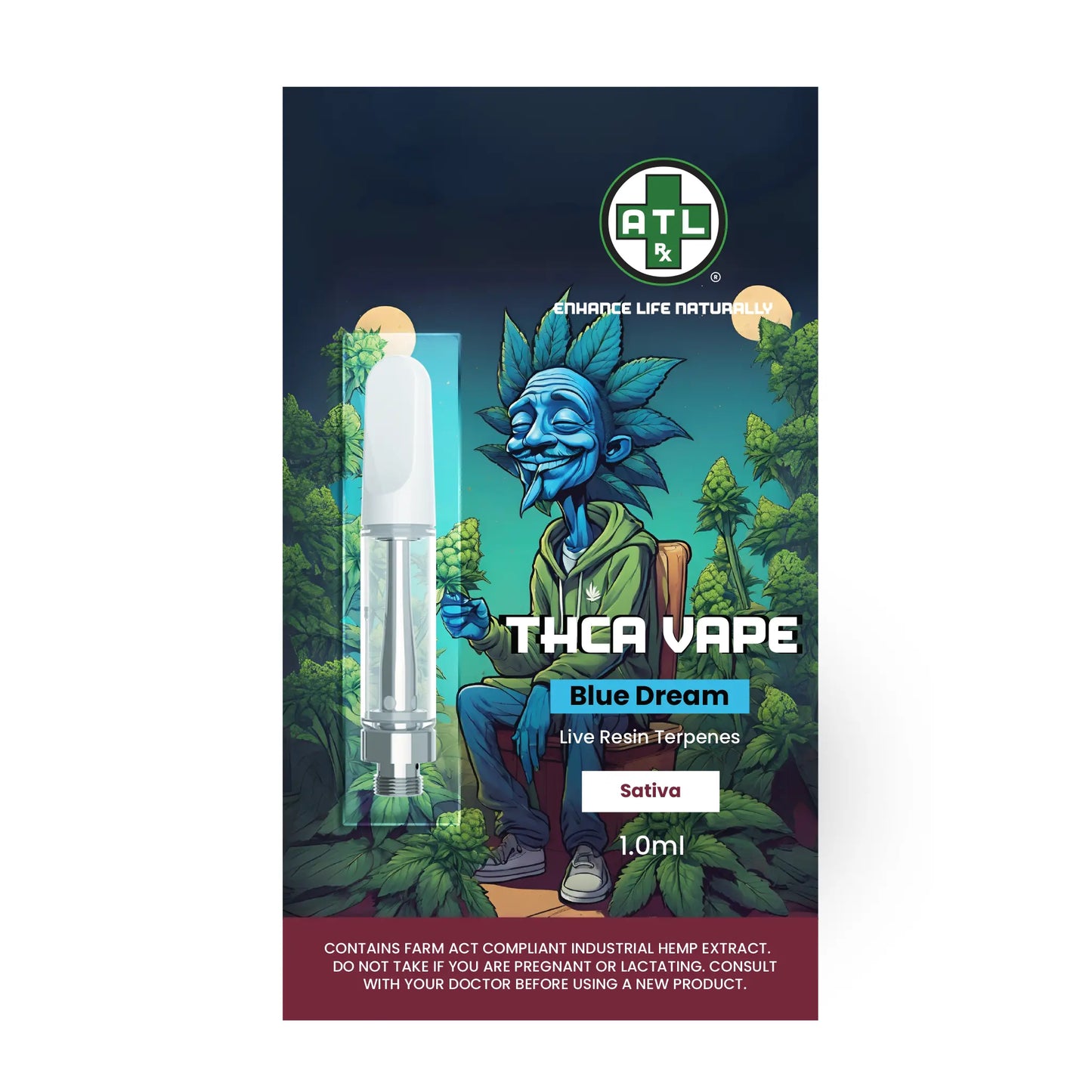 ATLRx Blue Dream THCa Vape Carts