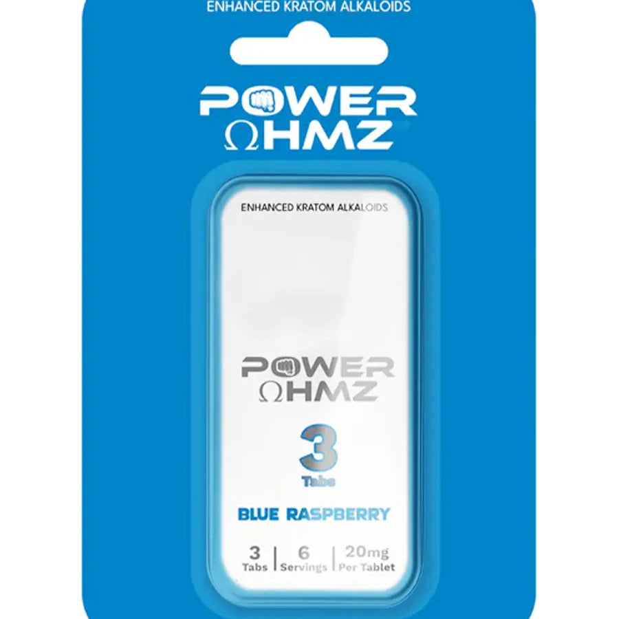 Blue Raspberry Power 7OHMZ Enhances Kratom Alkaloids 3ct