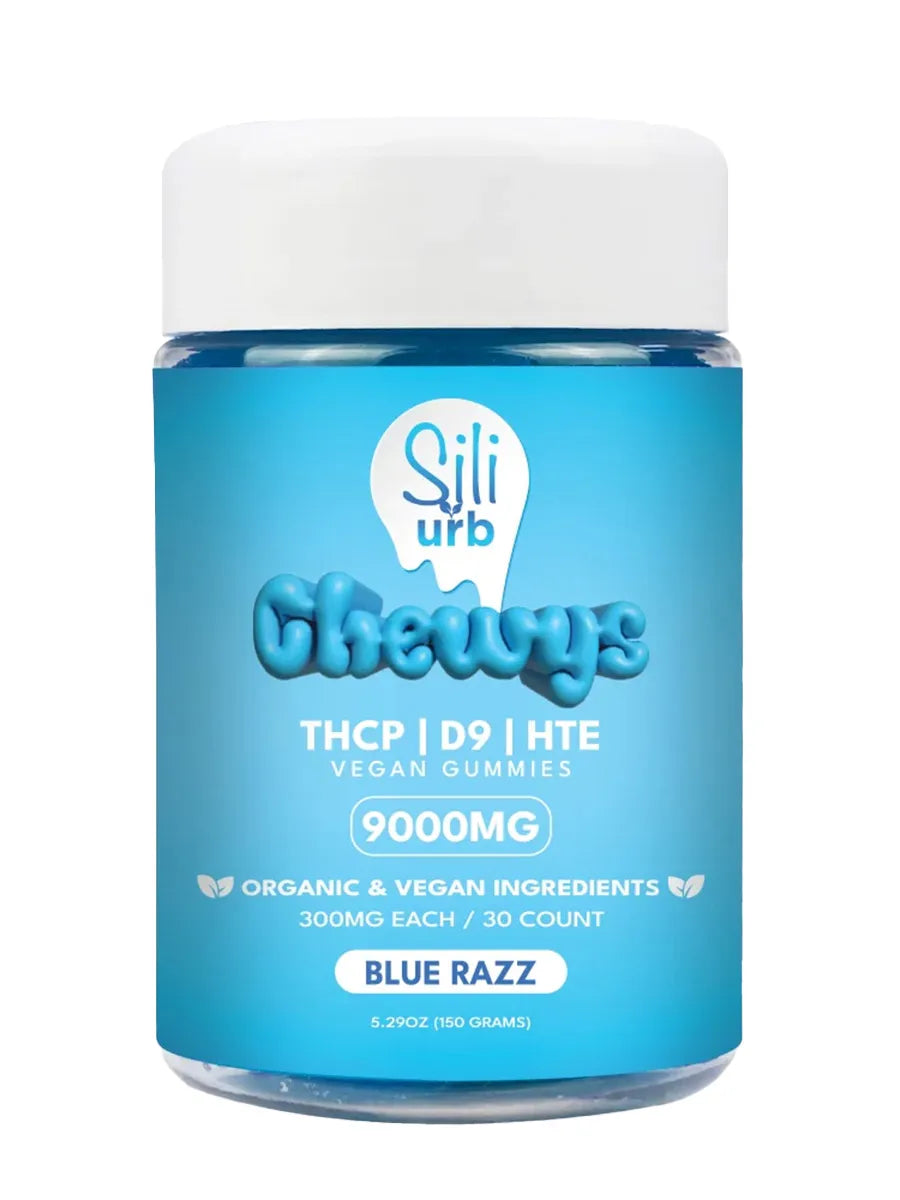 Blue Razz Sili x URB THCP | D9 | HTE Vegan Gummies 9000mg 30ct