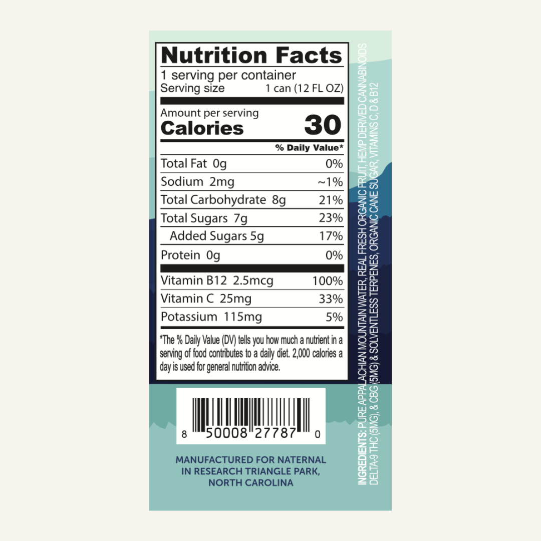 Naternal Blueberry Acai Seltzer
