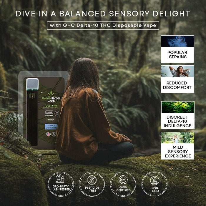 Green Herbal Care GHC Delta-10 THC Disposable Vape Best Sales Price - Vape Pens