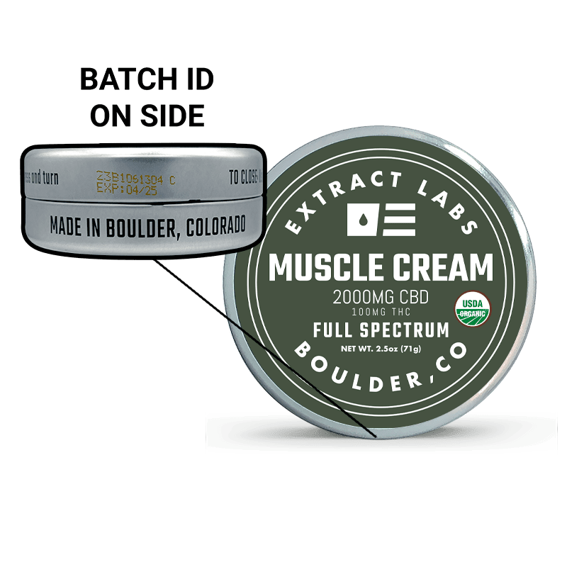 Extract Labs Organic CBD Muscle Cream