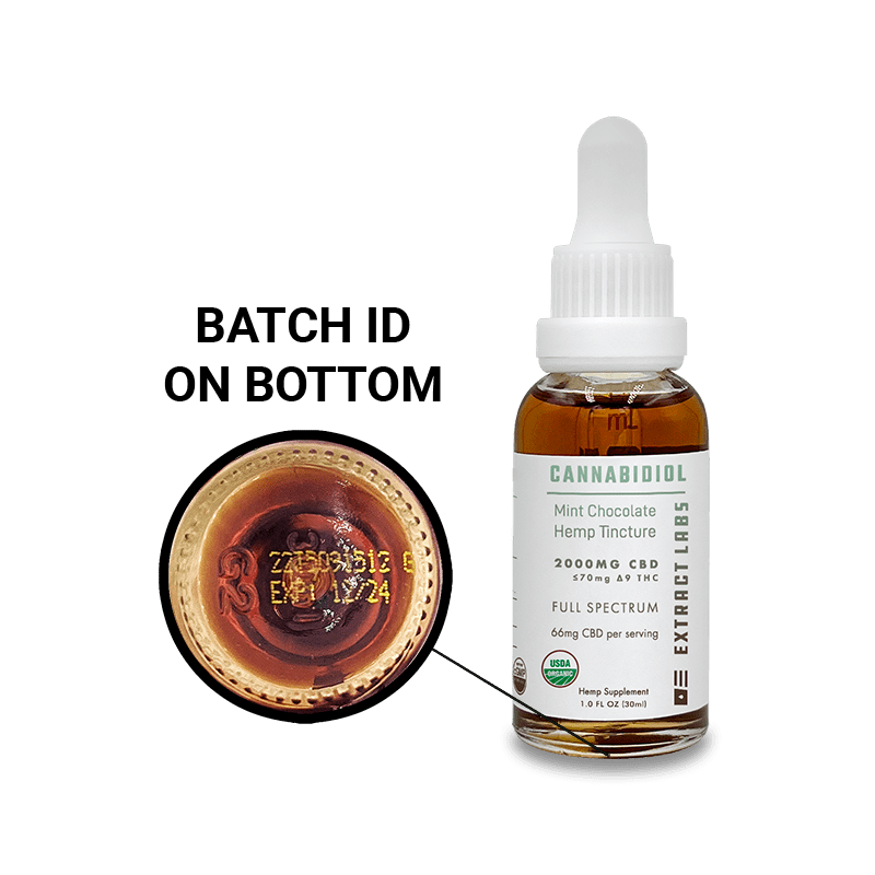 Extract Labs Organic CBD Oil | Mint Chocolate Flavor