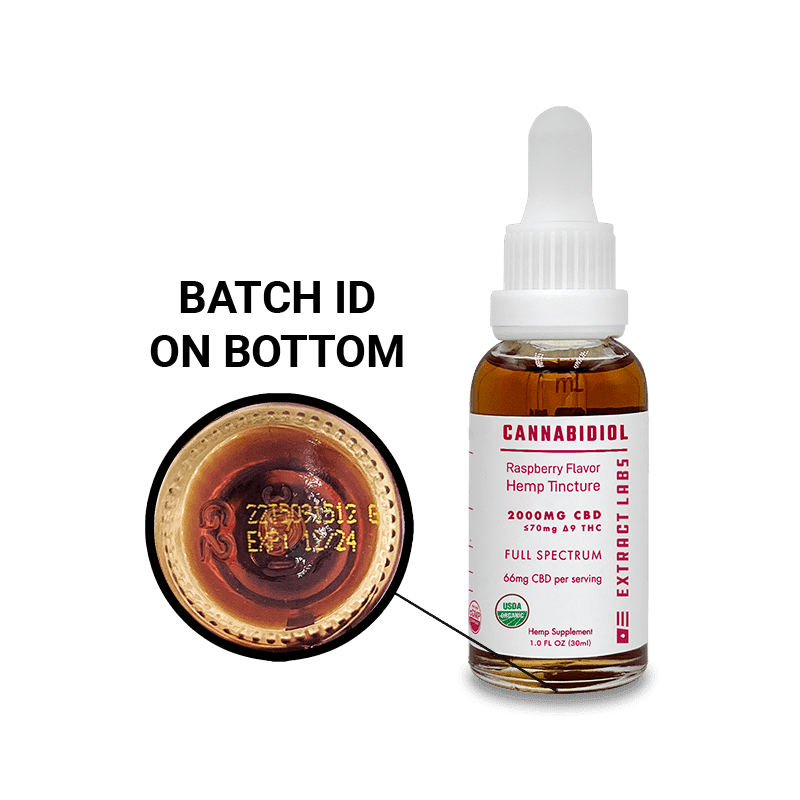 Extract Labs Organic CBD Oil | Raspberry Flavor