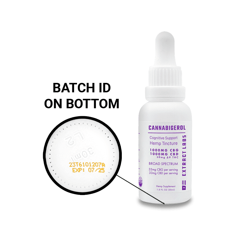 Extract Labs CBG Oil | Cognitive Support | Broad Spectrum