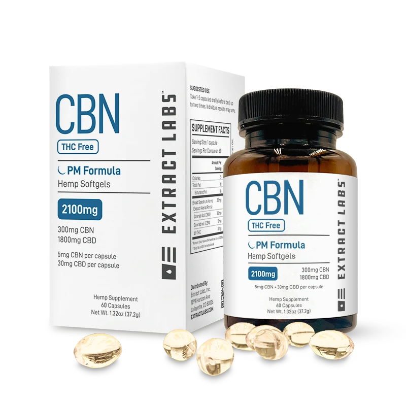 Extract Labs CBN Capsules | PM Formula | THC Free Best Sales Price - Gummies