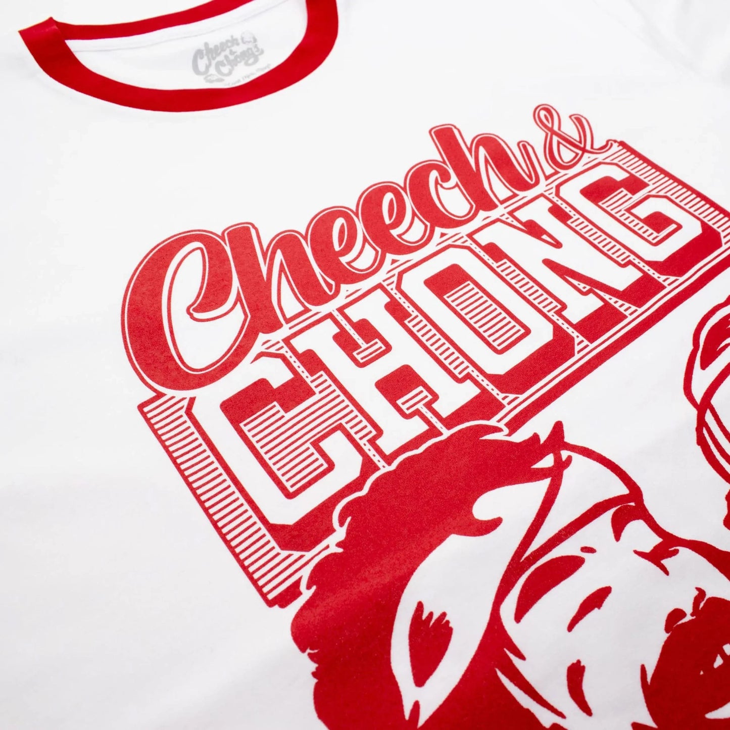 Cheech & Chong Retro Ringer Tee – Red