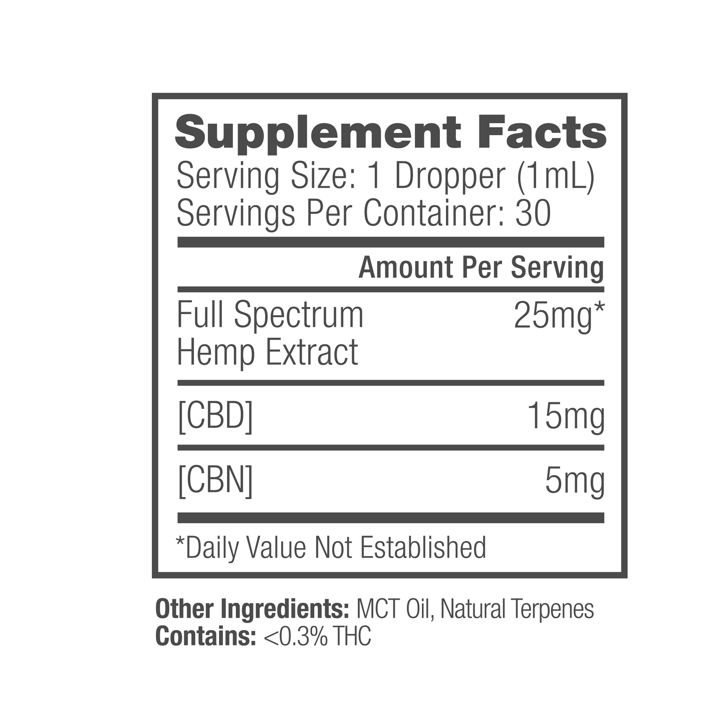 Cured Nutrition CBN Night Oil