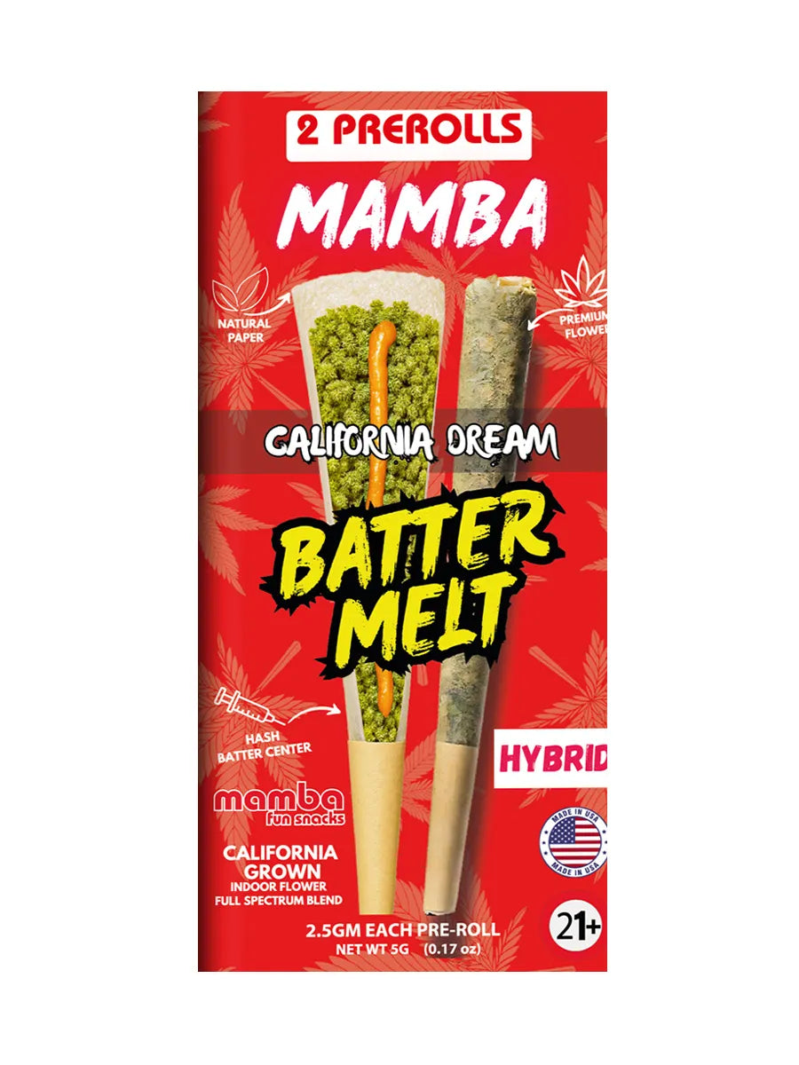 California Dream Mamba Batter Melt Full Spectrum Blend Pre-Roll 2ct 2.5G