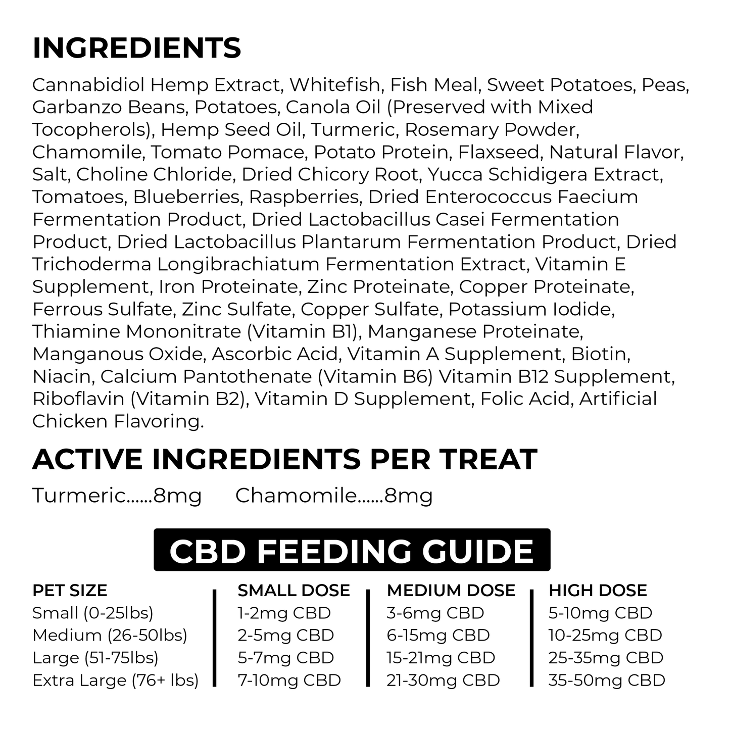 Calming Chews CBD Dog Treats 900 MG - Chicken Flavor