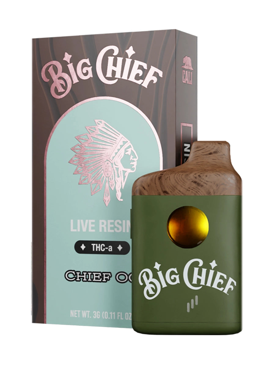 Chief OG Big Chief Live Resin THC-a Disposable Vape 3G Best Sales Price - Vape Pens