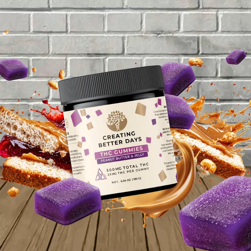 Creating Better Days Delta 9 THC Gummies 500mg