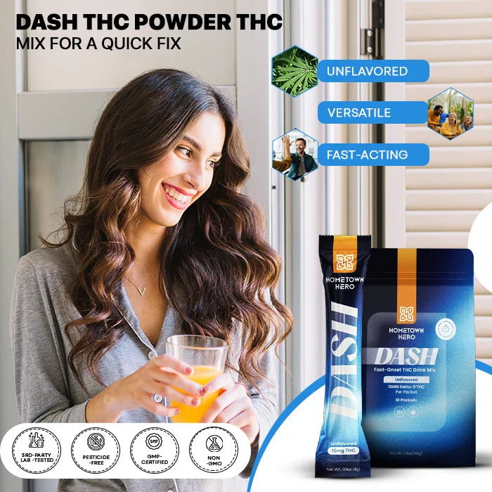 Hometown Hero DASH Fast-Onset THC Drink Mix