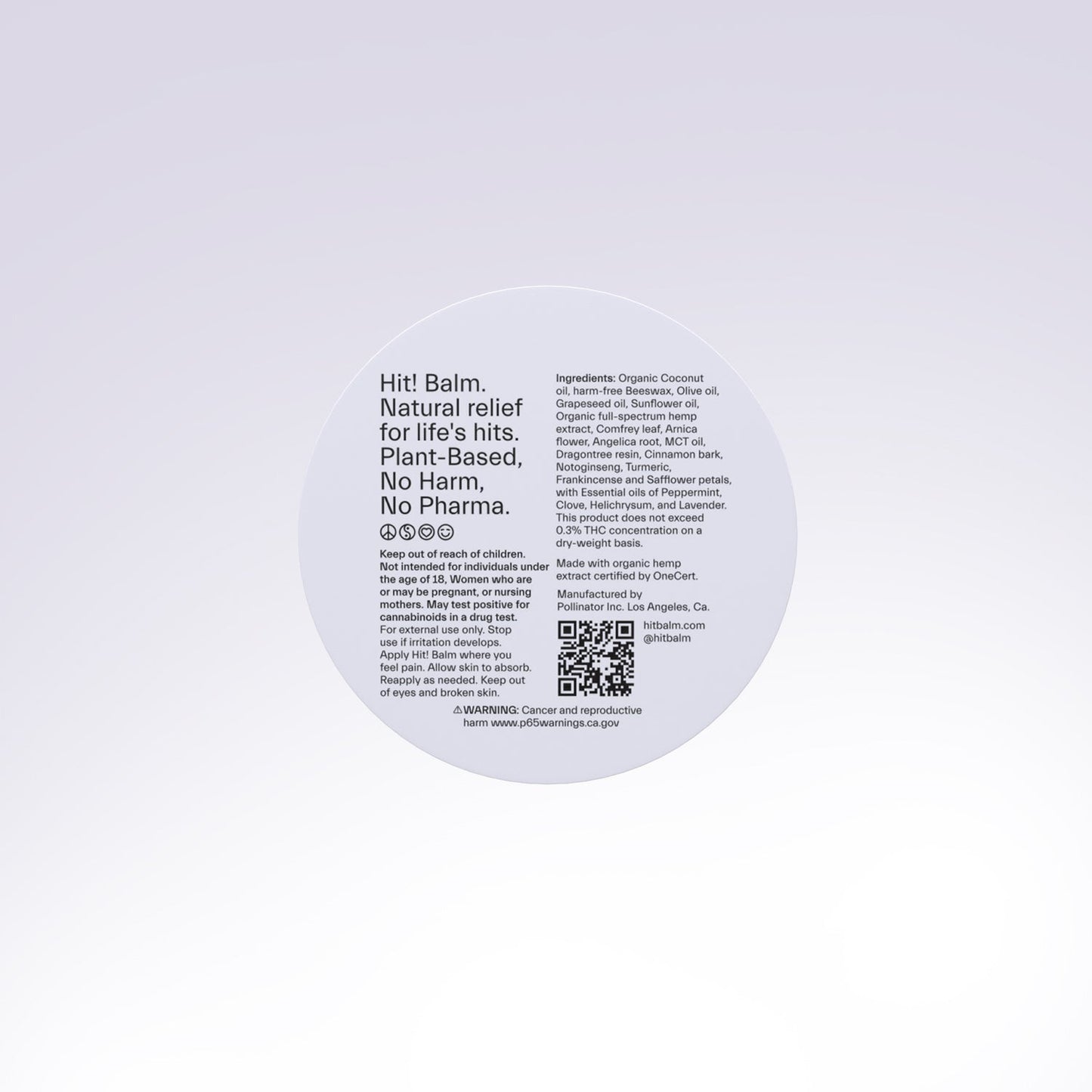 Hit! Balm Daily Relief I Arnica+Comfrey for Cooling Recovery - 2 OZ Best Sales Price - CBD