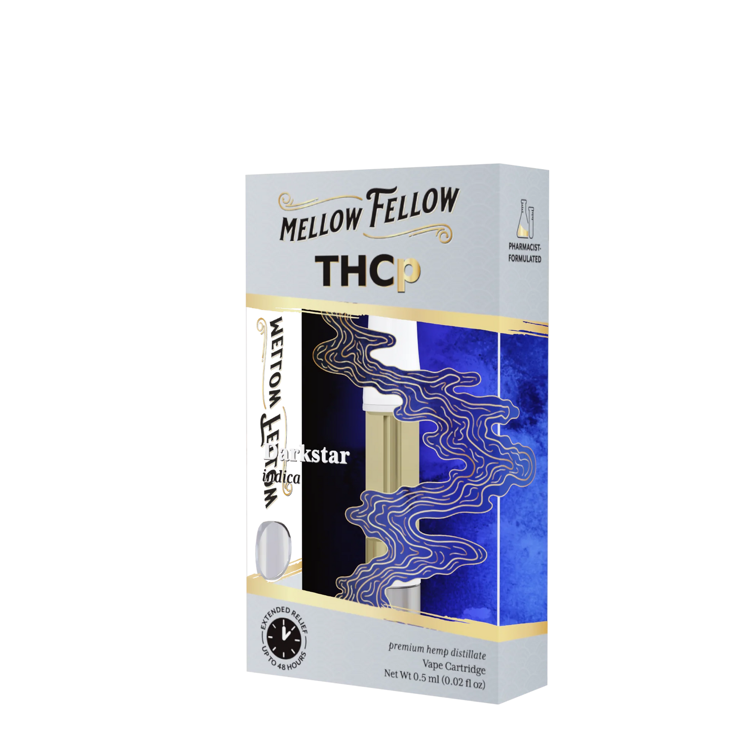 Mellow Fellow THCp 0.5ml Vape Cartridge - Darkstar (indica) Best Sales Price - Vape Cartridges