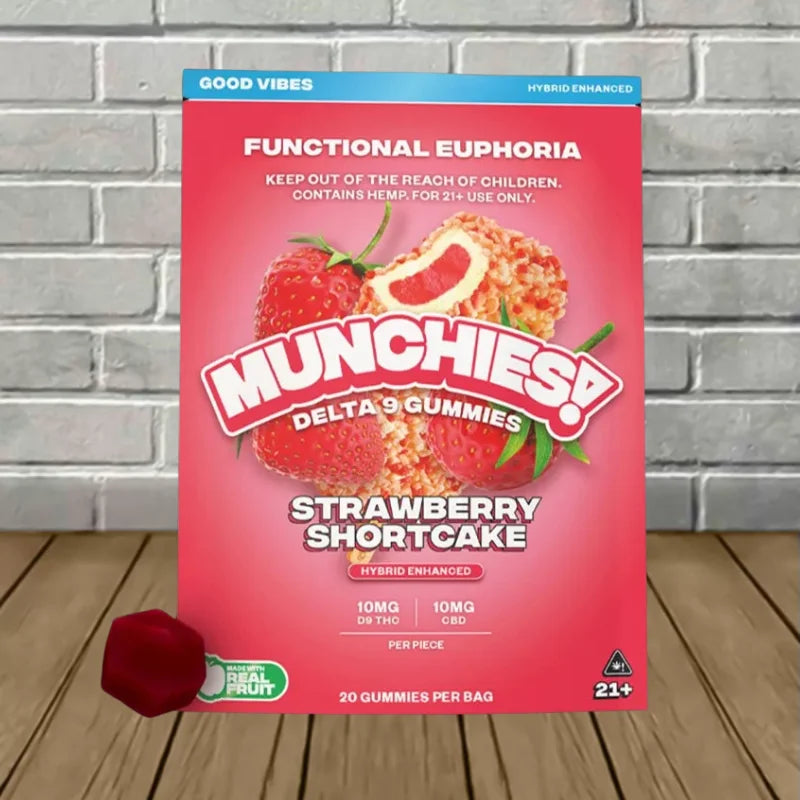 Delta Munchies Functional Euphoria Delta-9 Gummies | 20 Count