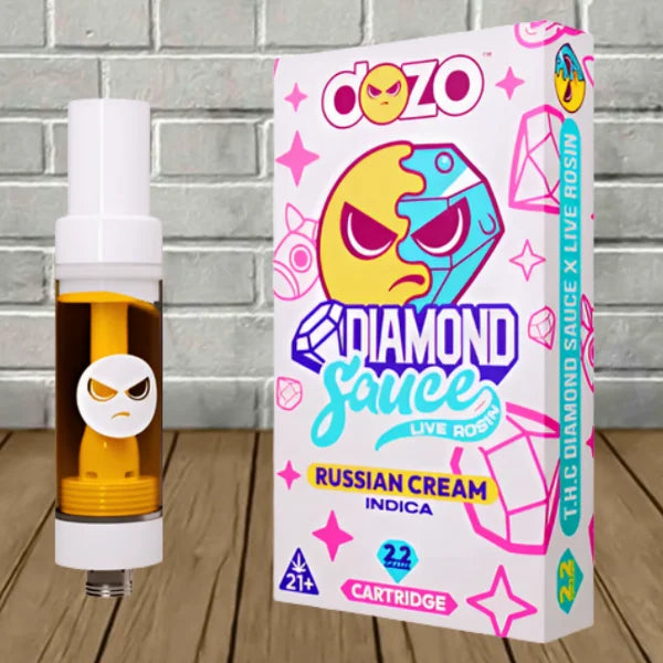 Dozo Live Rosin Diamond Sauce Cartridge 2.2g