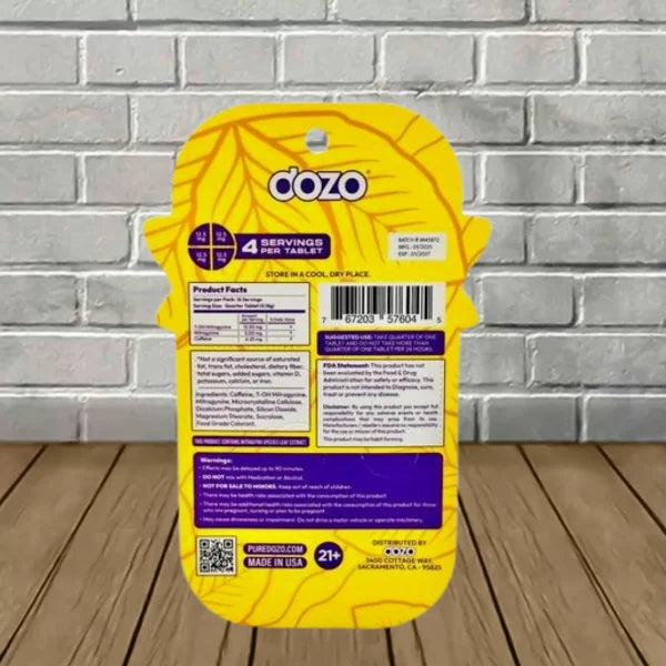 Dozo PERKS Extra Strength 7-OH Extract Tablets 4ct