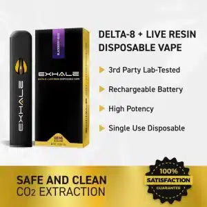 Exhale Delta 8 Live Resin Disposable Vapes