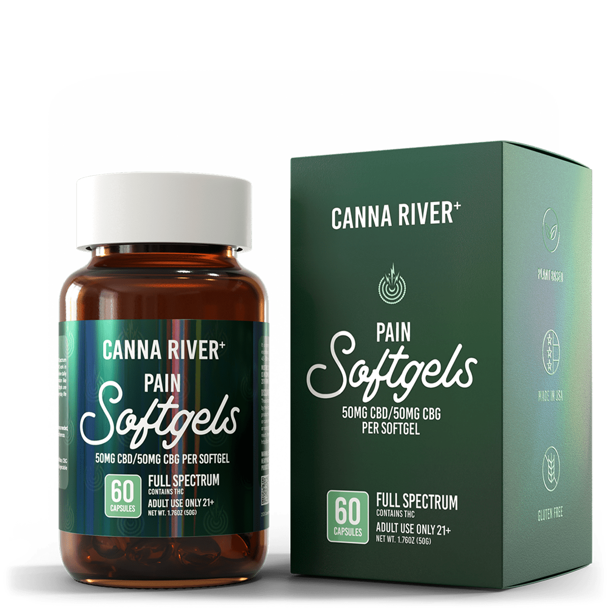 Canna River CBD Pain Softgels