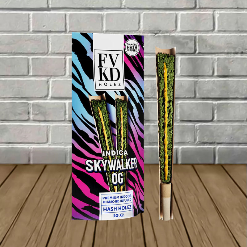FVKD Hash Holez Premium Indoor Diamond Infused Prerolls 2g 2ct