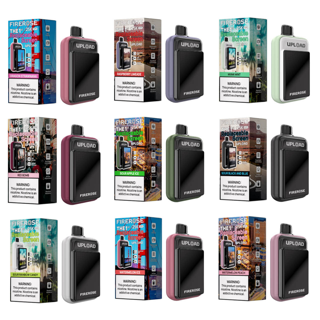 FireRose Upload 25K Disposable (25000 Puffs)